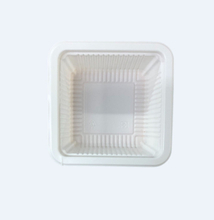四方PP豆腐盒代工｜12 × 12 × 5 cm食品包裝盒