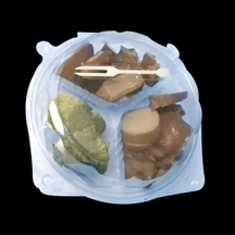 PET三格式食品包裝盒